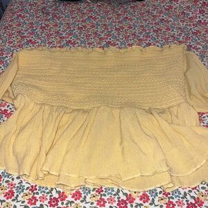 LA Hearts Yellow Open Back Tube Top